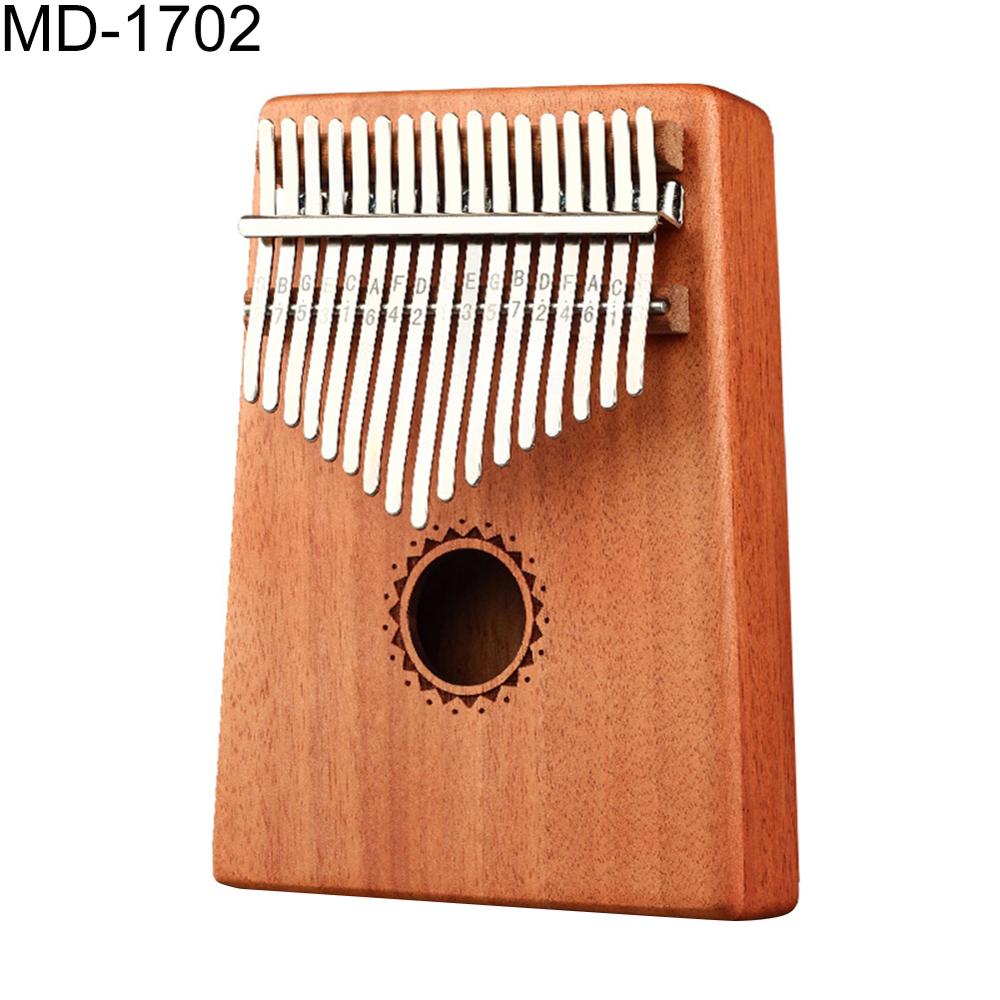 17-Key Wooden Finger Kalimba Mbira Thumb Piano Musical Instrument Kids Chic: Sun