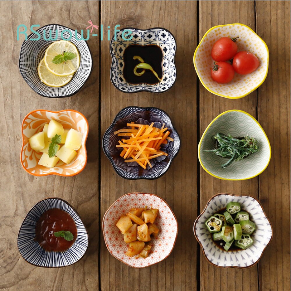 4 piezas de vajilla de cerámica esmaltada para encurtidos caseros, condimentos, platos pequeños para utensilios de cocina