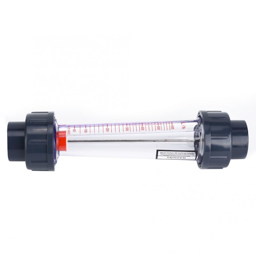 LZS-25D Flow Meter 60-600LPH Plastic Tube High Accuracy Liquid Water Rotameter Flow Measuring Instrument Water Testing Meter