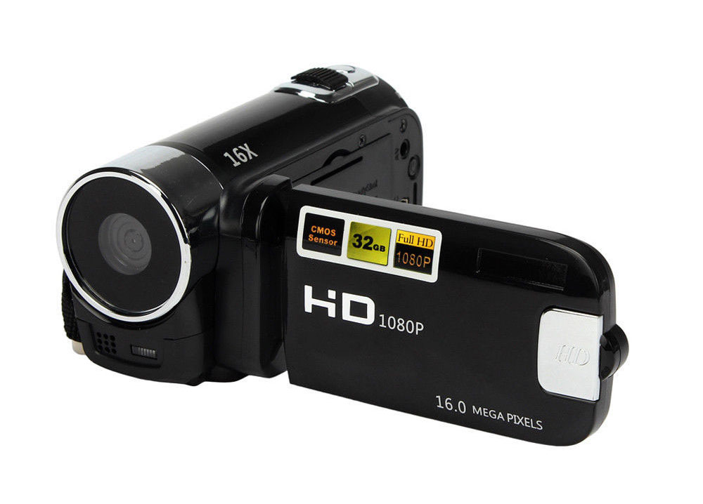 HD 720P Video Camera Professional Digital Camcorder 2.7 Inches 16MP High Definition ABS FHD DV Cameras 270 Degree Rotation