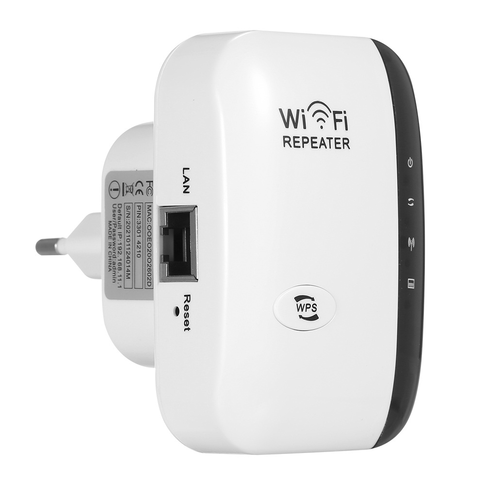 300M Wifi Signaal Versterker Draadloze Wifi Repeater Wifi Range Extender Met 2 Interne Antennes Voor Home Office Wit Eu plug