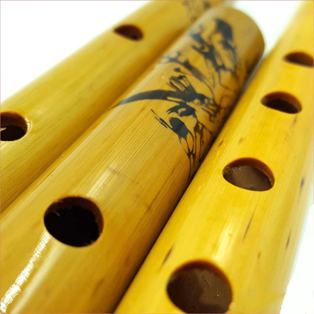 1Pc 44Cm Chinese Traditionele 6 Gat Bamboe Fluit Verticale Fluit Muziekinstrument Voor Beginner Onderwijs Speelgoed