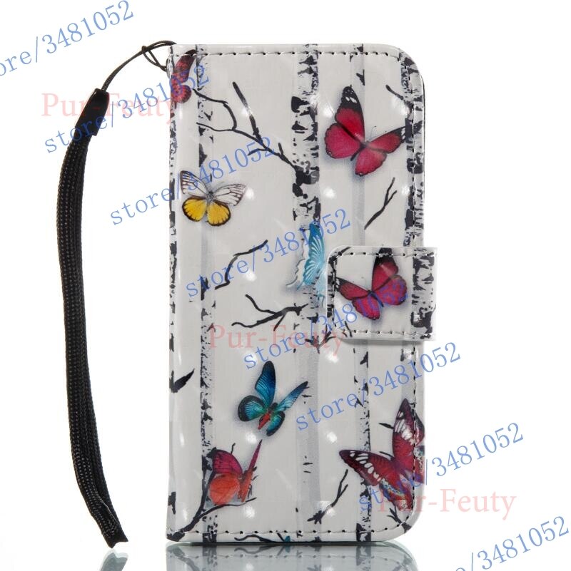 Flip Wallet Case for Huawei Honor 6C DIG L21HN Cover Butterfly Tower Case for Honor C6 DIG-L21 PU Leather Protective Phone Cover: 8