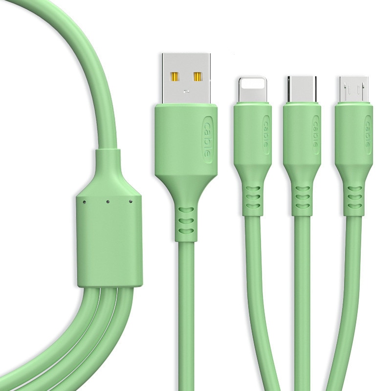 Kabel USB 3w1 robić iphone'a szybka ładowarka kabel ładujący robić telefonu z systemem android typ c xiaomi huawei Samsung ładowarka robić ipada