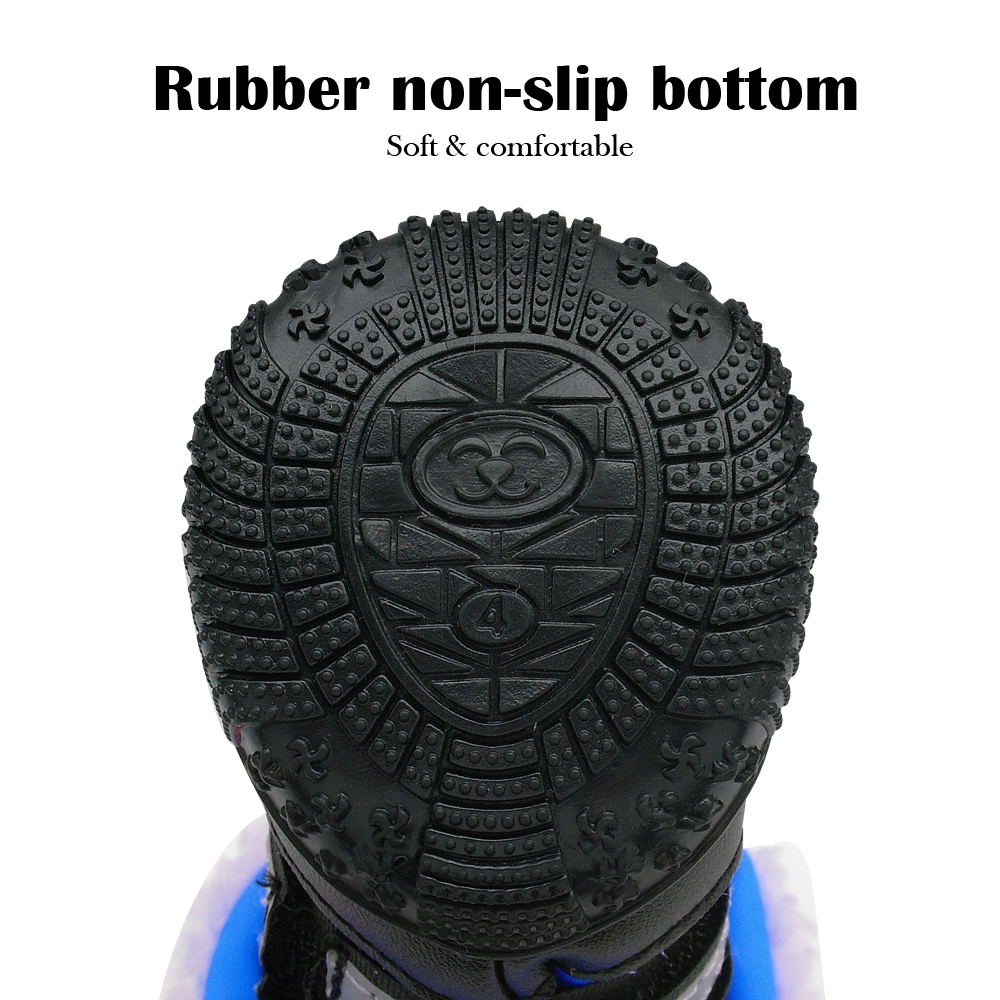 Dog Shoes Bulldog Winter Large Dog Boots Cotton None Slip Dog Rain Snow Shoes Reflective Pet Footwear Pitbull Pink Blue