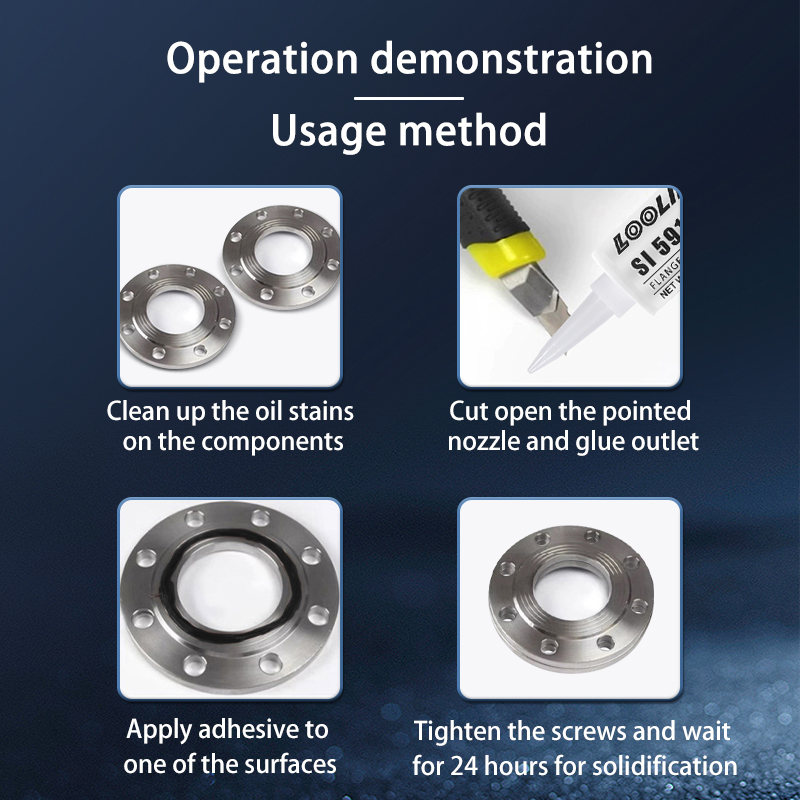 SL-5910 Zwart siliconen afdichtmiddel voor automotoren, oliebestendig op hoge temperatuur, langdurig lekvrij, hoge dichtheid, ultra viscositeit, lage geur, met gereedschap, 100 ml