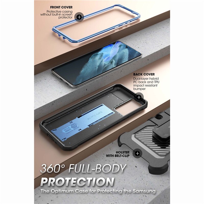 Supcase Voor Samsung Galaxy S21 Ultra Case Release) 6.8 &quot;Ub Pro Full-Body Holster Cover Zonder Ingebouwde Screen Protector