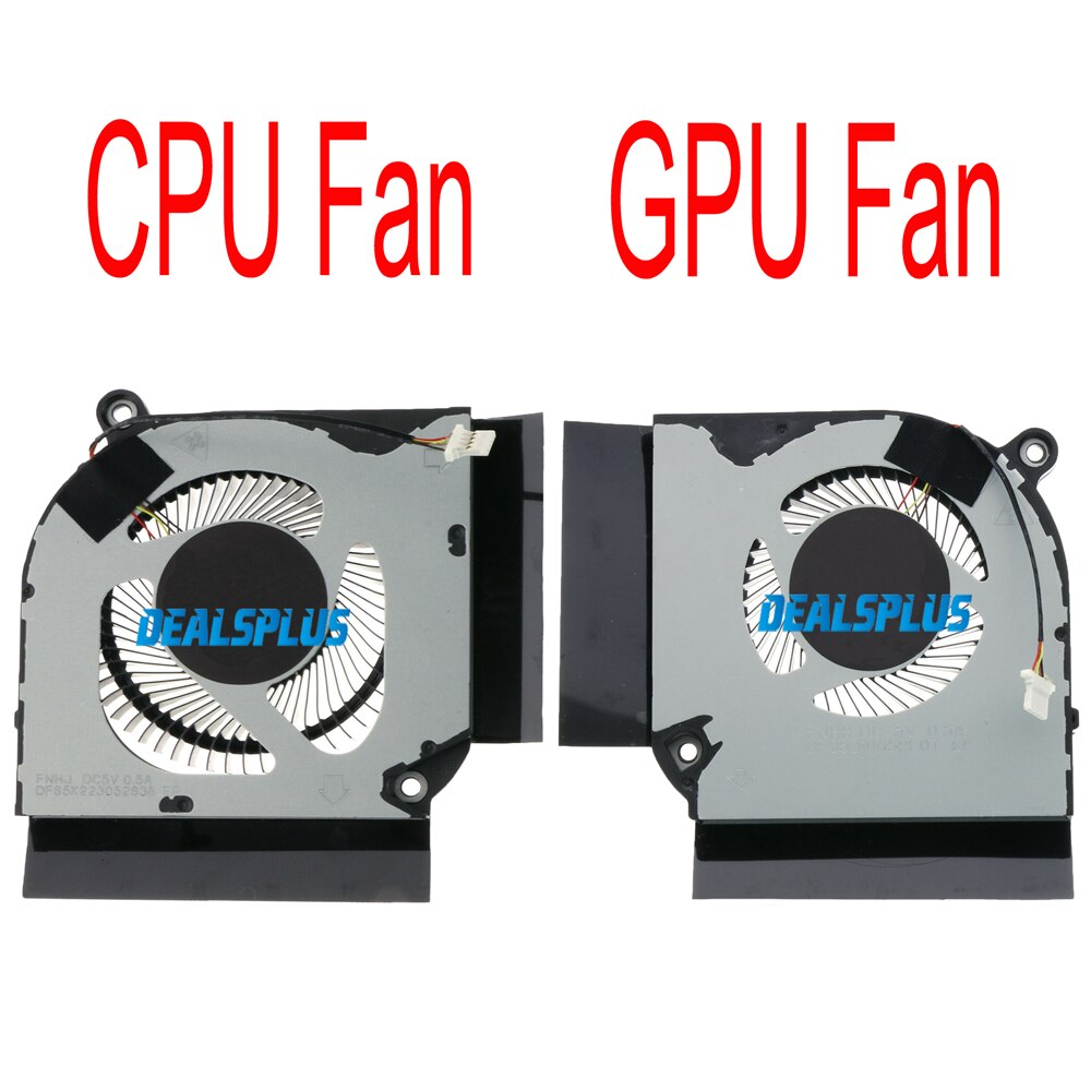 CPU GPU Cooler Cooling Fan For Acer Nitro 5 AN517-41 AN517-52 AN515-44 AN515-55 AN515-56 AN515-57 PH315-52 PH317-53 5V 0.5A: CPU and GPU FAN