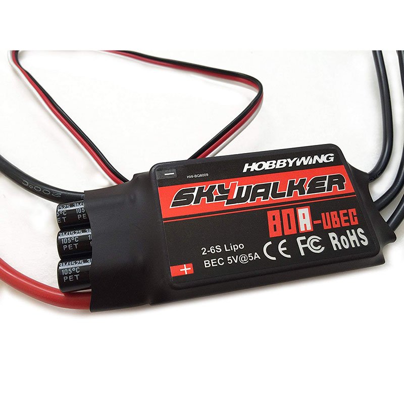 Hobbywing Skywalker 15A 20A 30A 40A 50A 60A 80A ESC Speed Controller With UBEC For RC Airplanes Helicopter