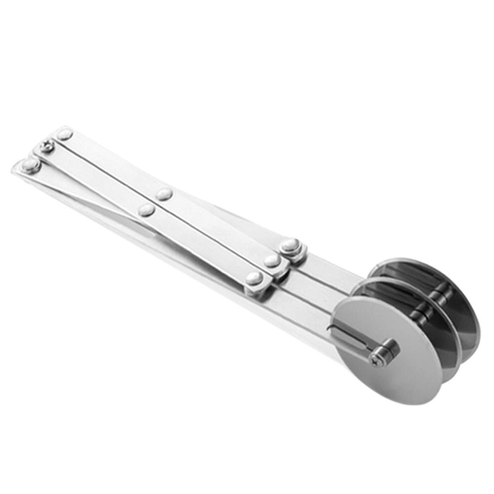 Roestvrij Staal Roostersnijder, Deeg Rooster Roller Cutter Bakgereedschap Cookie Pie Pizza Brood Gebak Korst Roller Cutter Met Houten Handvat Huishouden
