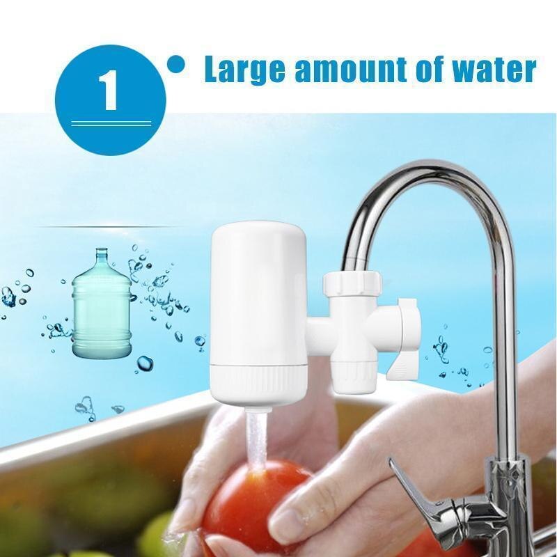 Mintiml mini vandhaner til vandhaner køkkenhane vaskbar keramisk percolator vandfilter filtro rustbakterier udskiftning