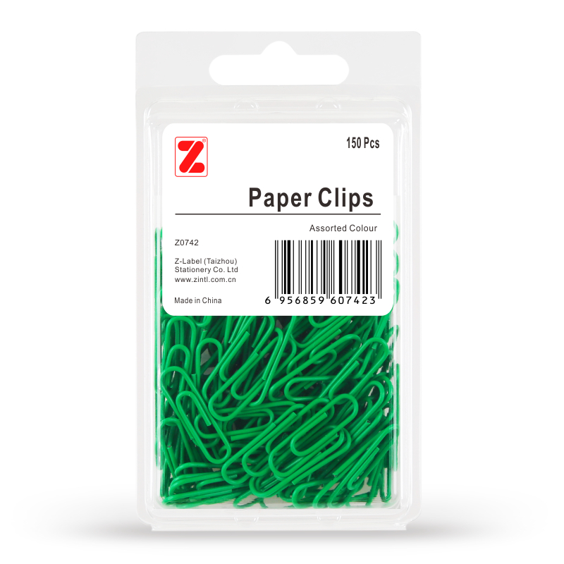 300 STKS Z-LABEL Kleurrijke Paperclips Groen Paperclip candy-kleurige Paperclips