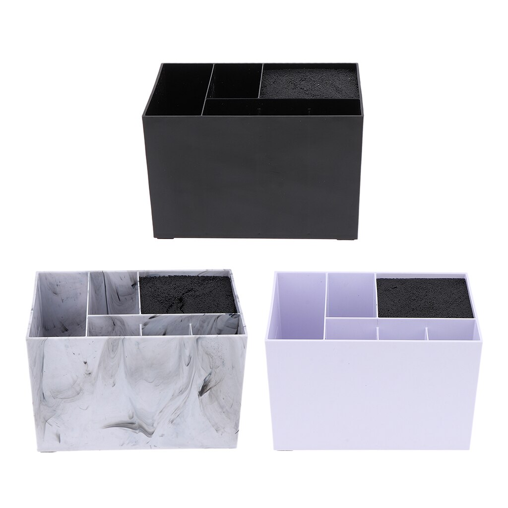 Boîte de rangement pour ciseaux de coiffeur à 6 fentes, support de boîte de rangement de décor pour Salon de coiffure