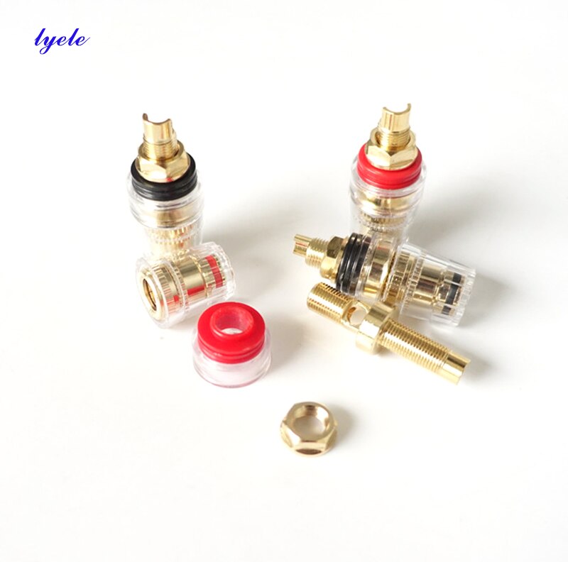 Pure copper crystal terminal power amplifier terminal speaker terminal（10pcs）