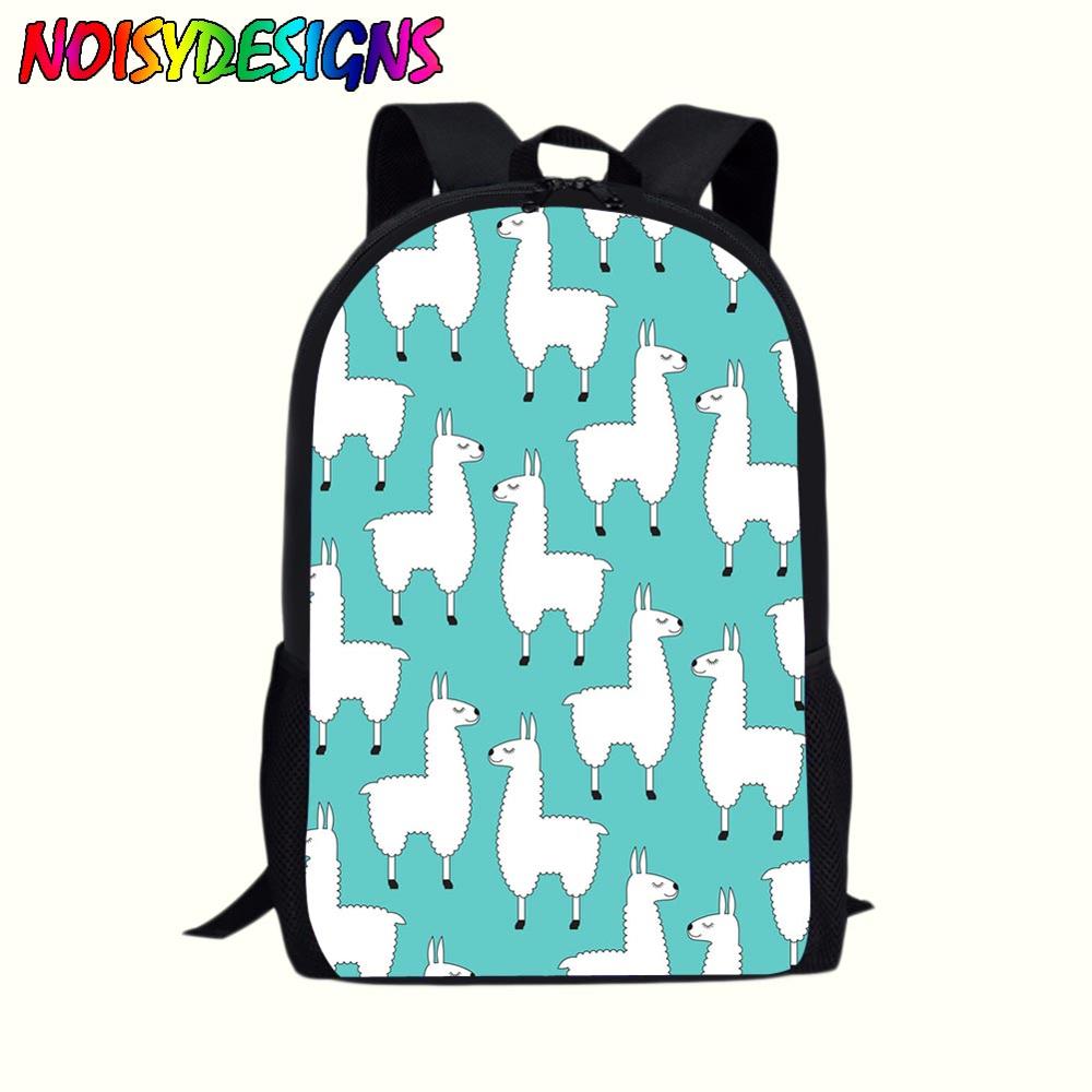 Student Llama Backpack Graphic Backpack School Alpaca Book Travel Shoulder Bag Llama Toy Bags Llamas Fortnit Stuffed Bag: LMAN0109C