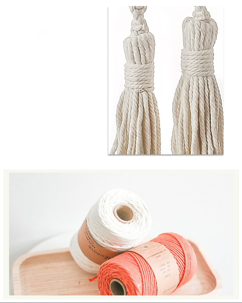 Embrasses de rideau en macramé tissé à la main, sangles en corde de coton avec pendentif, Mini rideau de tapisserie, accessoire de décoration