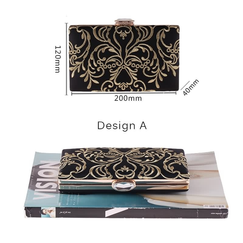LUXY MOON sac de soirée femmes portefeuille diamant broderie fleur embrayage sac à main mini petits sacs à main portefeuille sacs à bandoulière ZD842