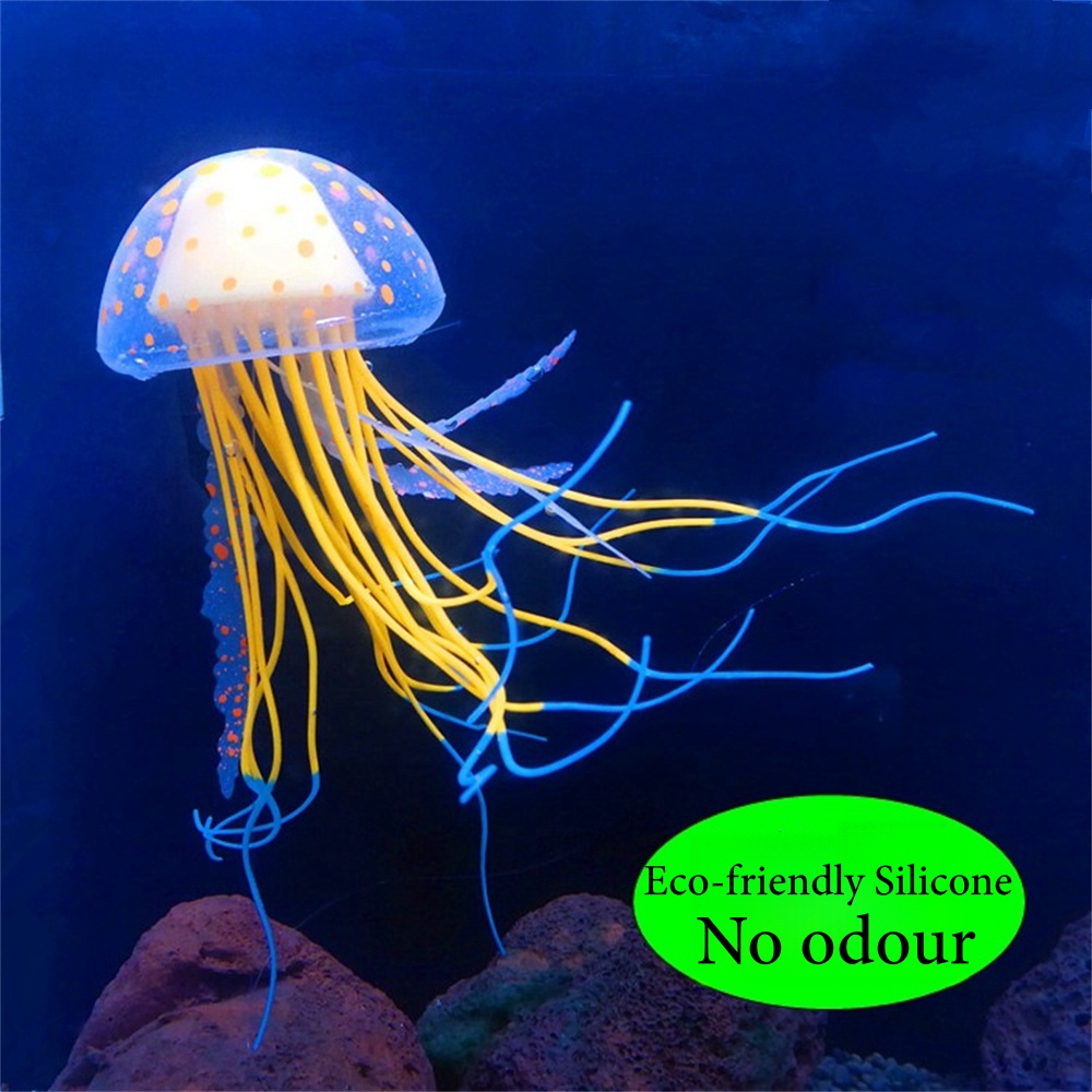 Kleurrijke Kunstmatige Kwallen Gloeiende Aquarium Simulatie Ornamenten Aquarium Levende Lichtgevende Decor Aquarium Dierbenodigdheden