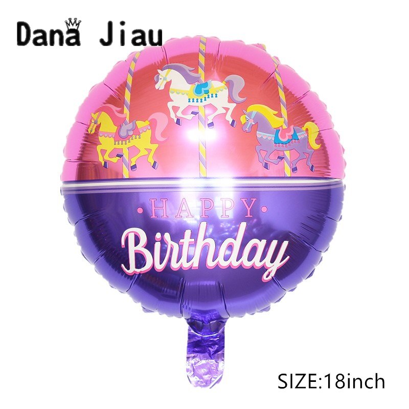 Dana jiau 18inch size meisje prinses gelukkige verjaardag helium folie ballonnen Roze party decoratie 23 jaar oude make up bal levering: 4