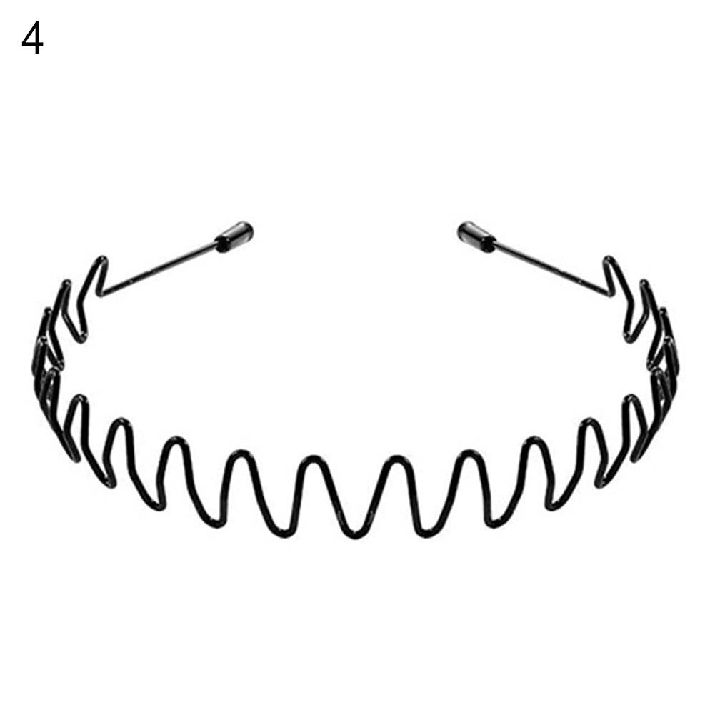 Diadema ondulada de Metal para hombre, horquillas para el pelo, accesorio para el pelo, bandanas para lavar la cara, accesorios para el cabello: 4
