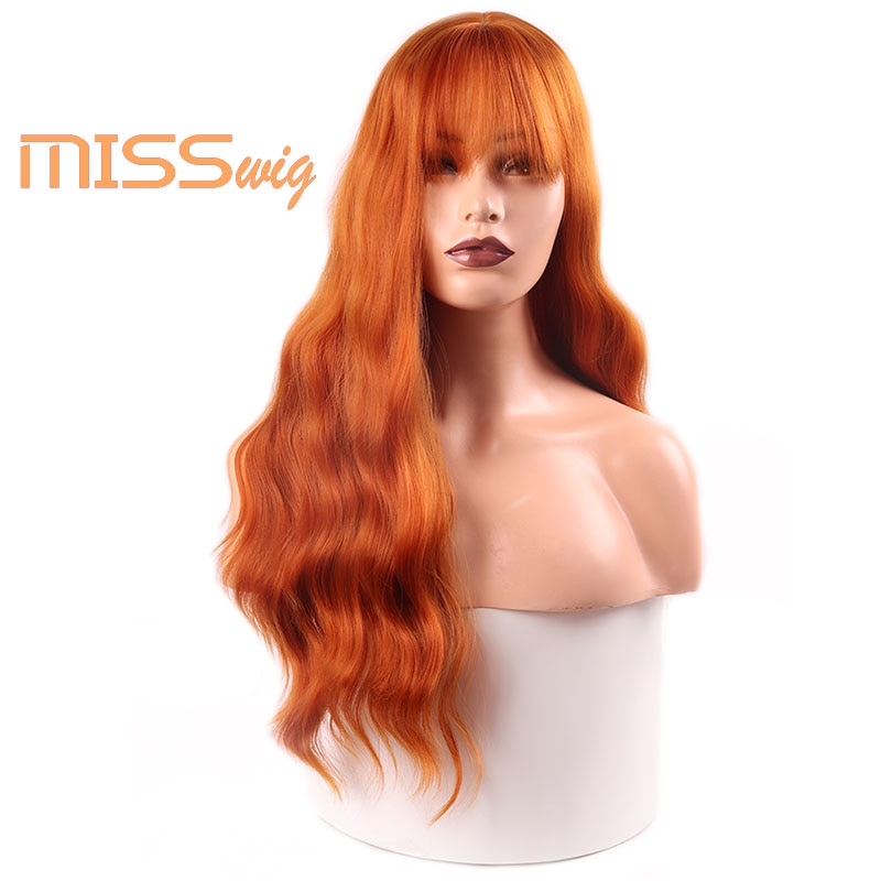 Miss Pruik Lange Golf Pony Zwart Bruin 8 Kleuren Beschikbaar Pruiken Voor Vrouwen Synthetisch Haar Hoge Temperatuur Fiber