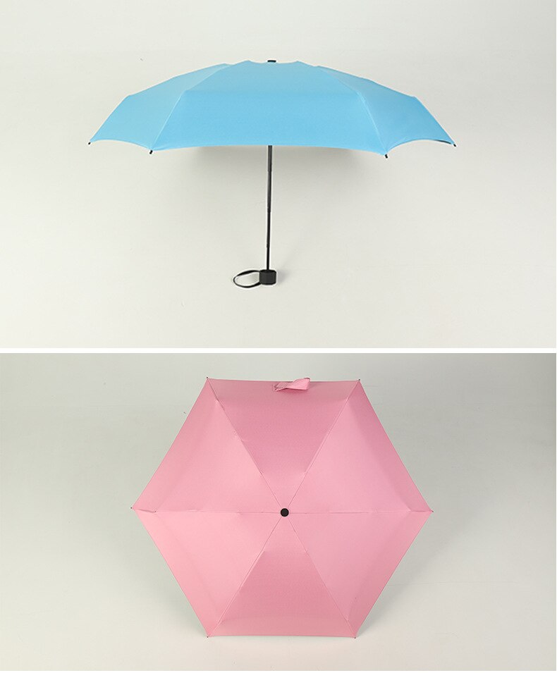 Nano Umbrella Pocket Umbrella Sunscreen Mini Umbrella Super Light and Small Manual Folding Umbrella Clear Umbrella