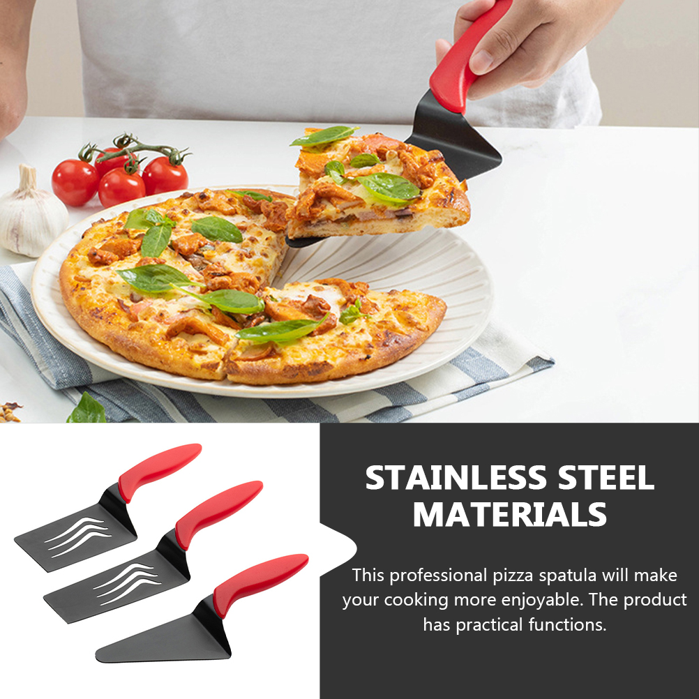 3 Pcs Stainless Steel Pizza Cake Shovel Pizza Transfer Spatula Baking Pizza Tool