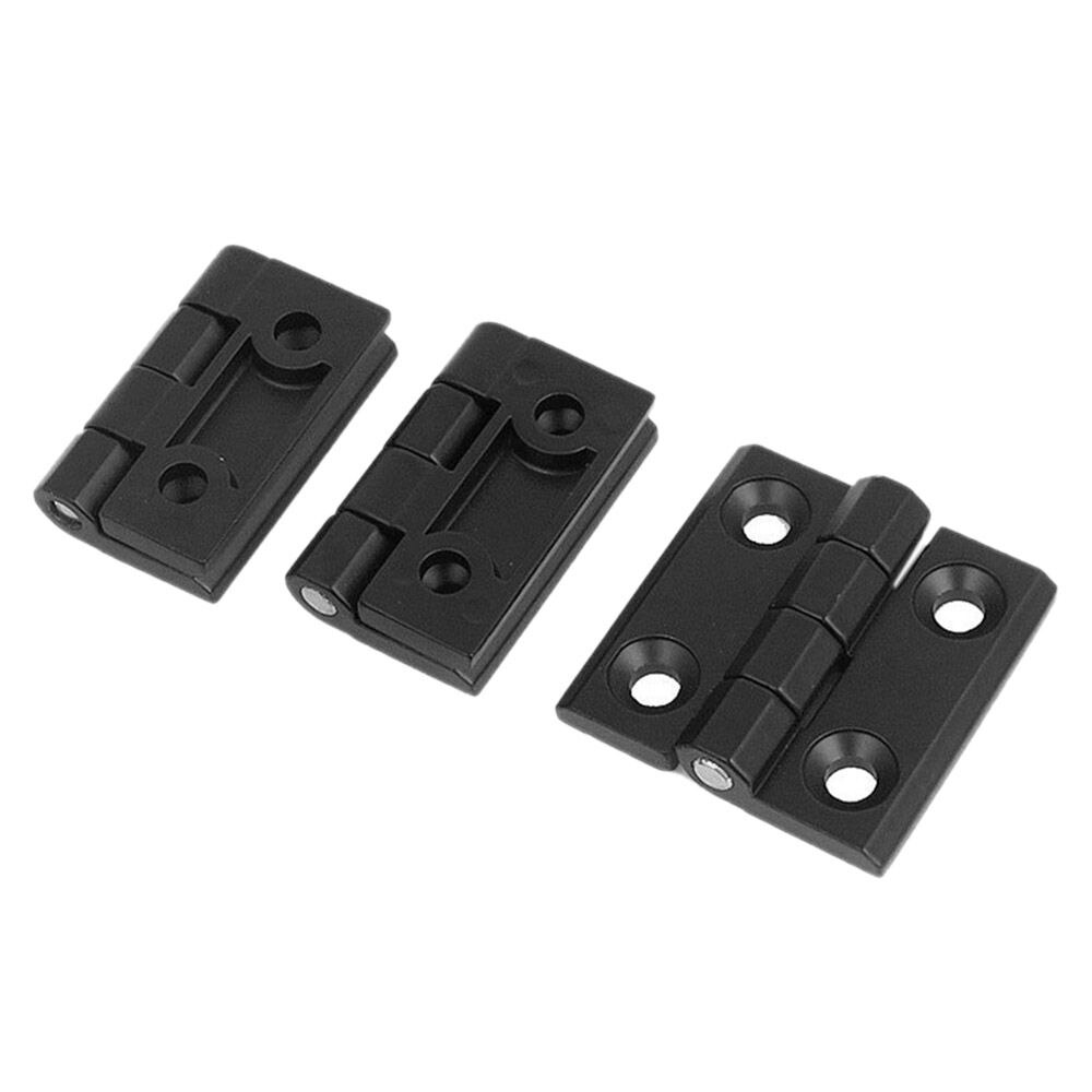 6 X Black Aluminium Meubels Kastdeur Scharnier 50Mm X 50Mm