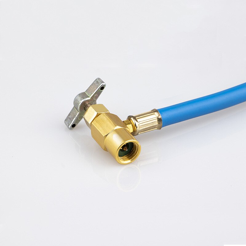 Freon  r134a airconditioning hosh airconditioning vulslang meetinstrument  r134a koelmiddel open klep vulleiding