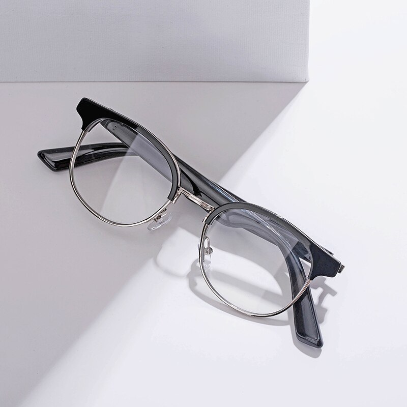 Kx04b óculos inteligentes sem fio bluetooth mãos livres chamando o orelha aberta anti-azul lentes de luz