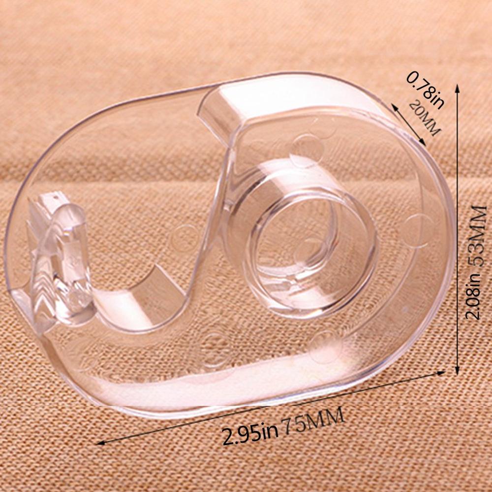 Transparent Tape Cutter Plastic Washi Paper Tape Shears Tapes Special Cutter Holder School Office Supplies