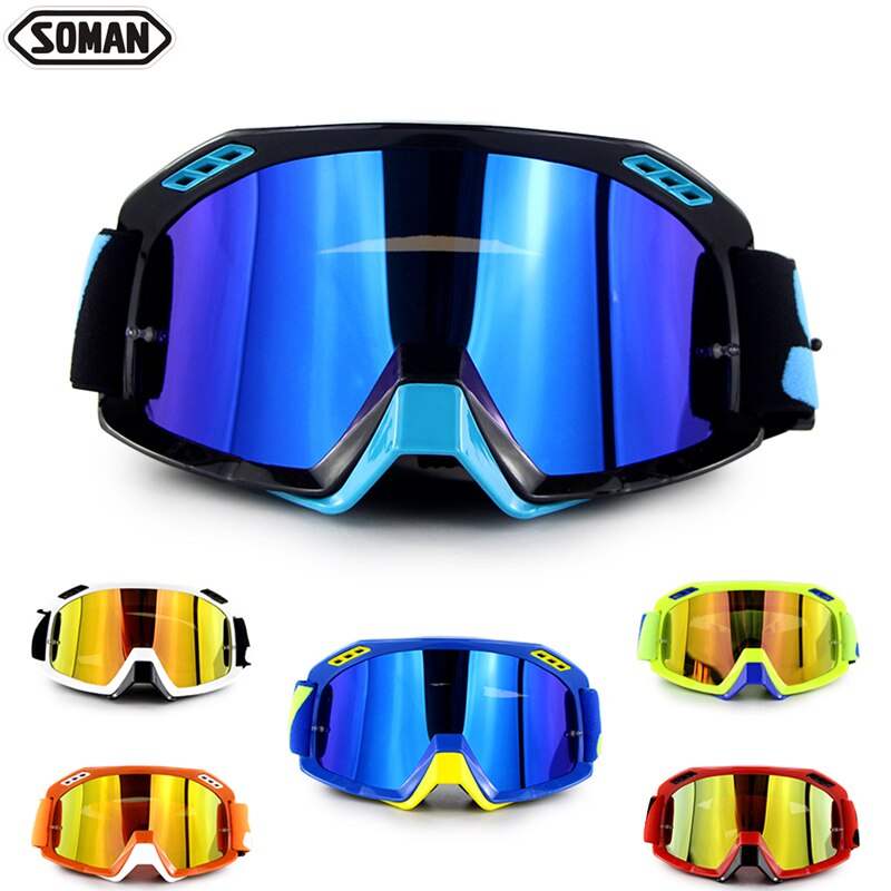 Anti-Uv Motorhelm Goggles Casco Capacete Moto Lens Shield Bril Capacetes Para Moto Goggles Lens Soman SM15