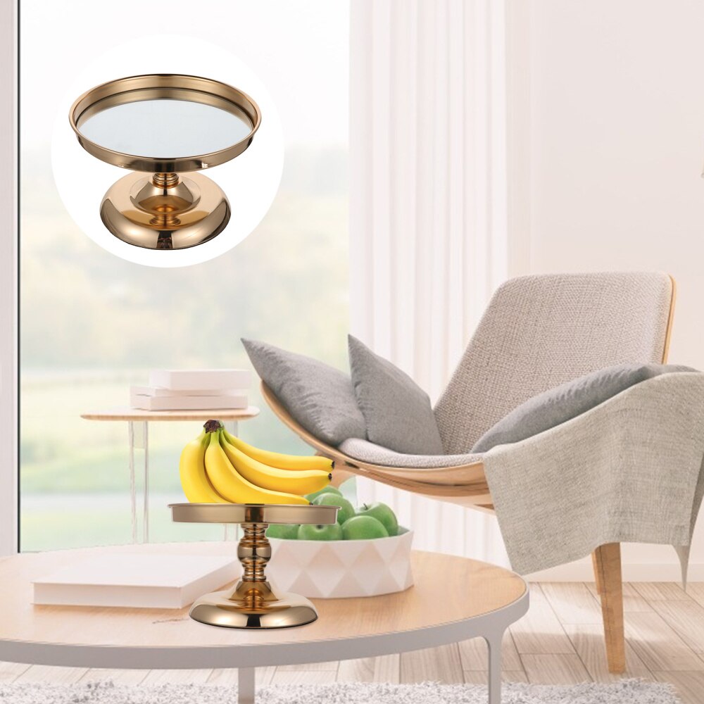 Iron Cake Stand Verjaardagsfeestje Dessert Opbergrek Unieke Cake Display Stand: Golden