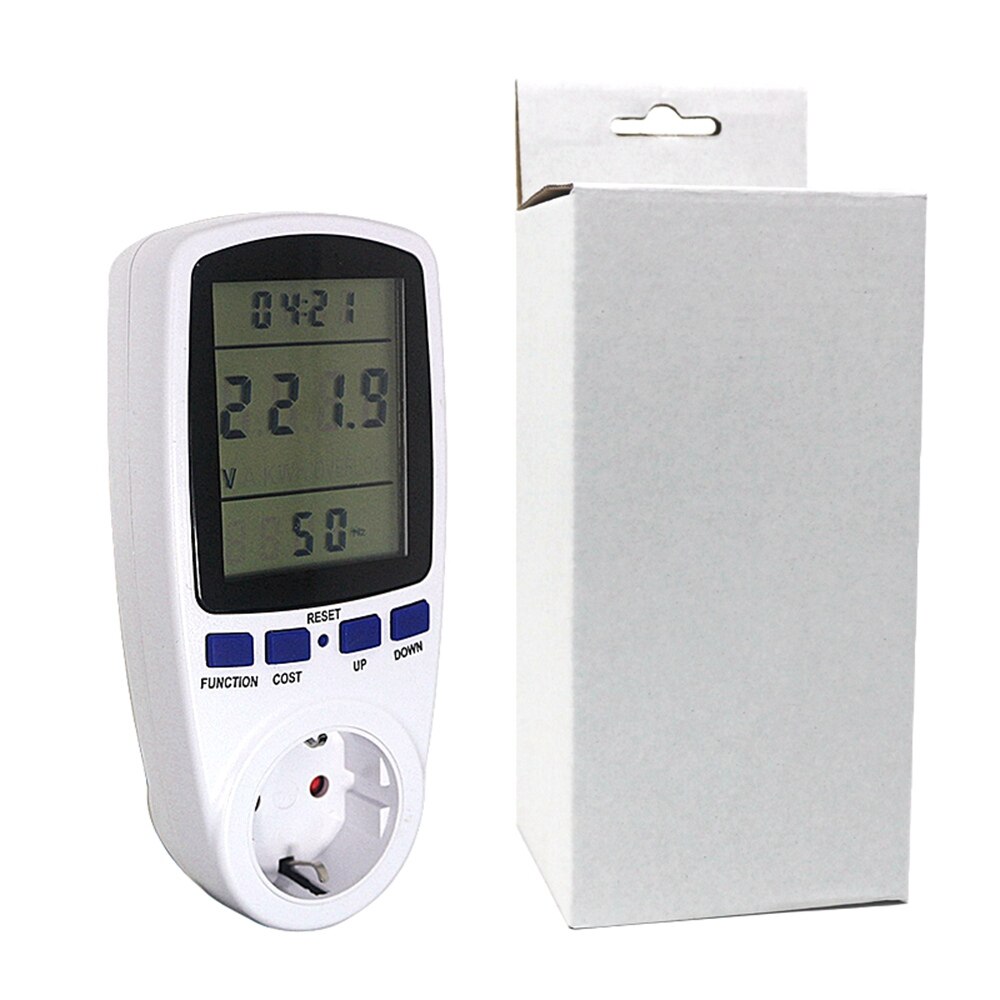 Vermogensmeter digitale wattmeter kwh watt monitor stopcontactanalysator elektrische meetinstrumenten eu br  ac 230v-250v 110v-130v
