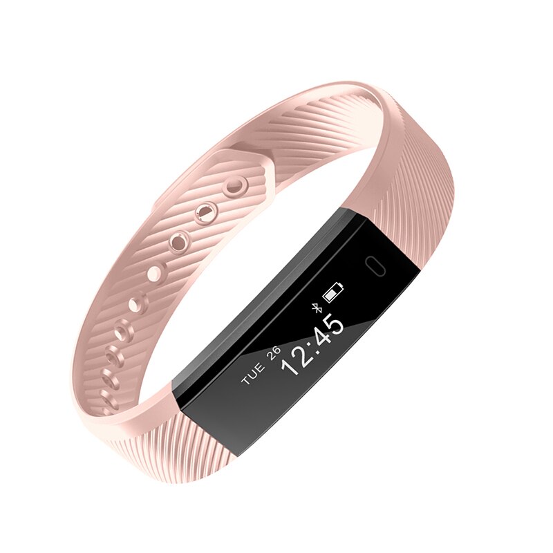 Smart Watches Bluetooth Waterproof Women Men Sport Wristband Fitness Tracker Pedometer Smart Bracelet Smartband for IOS Android: Pink