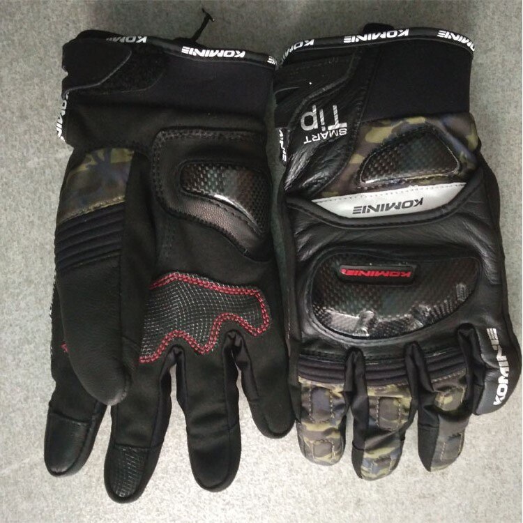 Motorhandschoenen heren dames motorcross race komine gk -819 protect waterdichte winterhandschoen: Legergroen / M