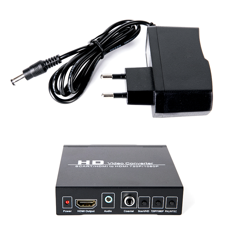 SCART HDMI zu HDMI Konverter Volle HD 1080P Digital hoch Definition Video Konverter EU/uns-Energie Stecker Adapter für HDTV HD
