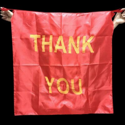 Bag To Streamer Silk "Thank You" - Magic Tricks Stage Accessories Gimmick Silk Scarf Illusion Mentalism Magician Comedy