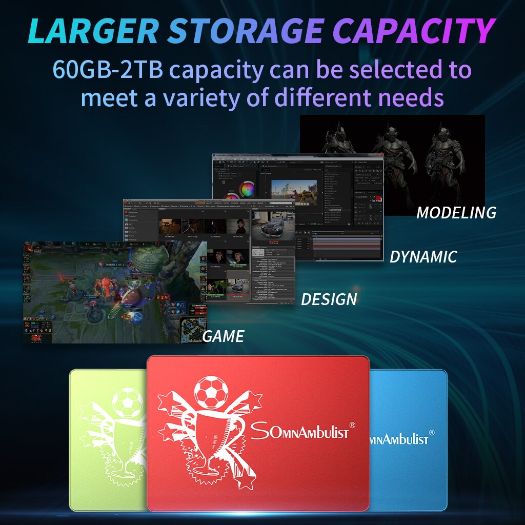 Metal red SSD 60gb 120gb high-speed solid state drive HD 480GB 960GB 1TB 480G hard drive for PC desktop notebook computers