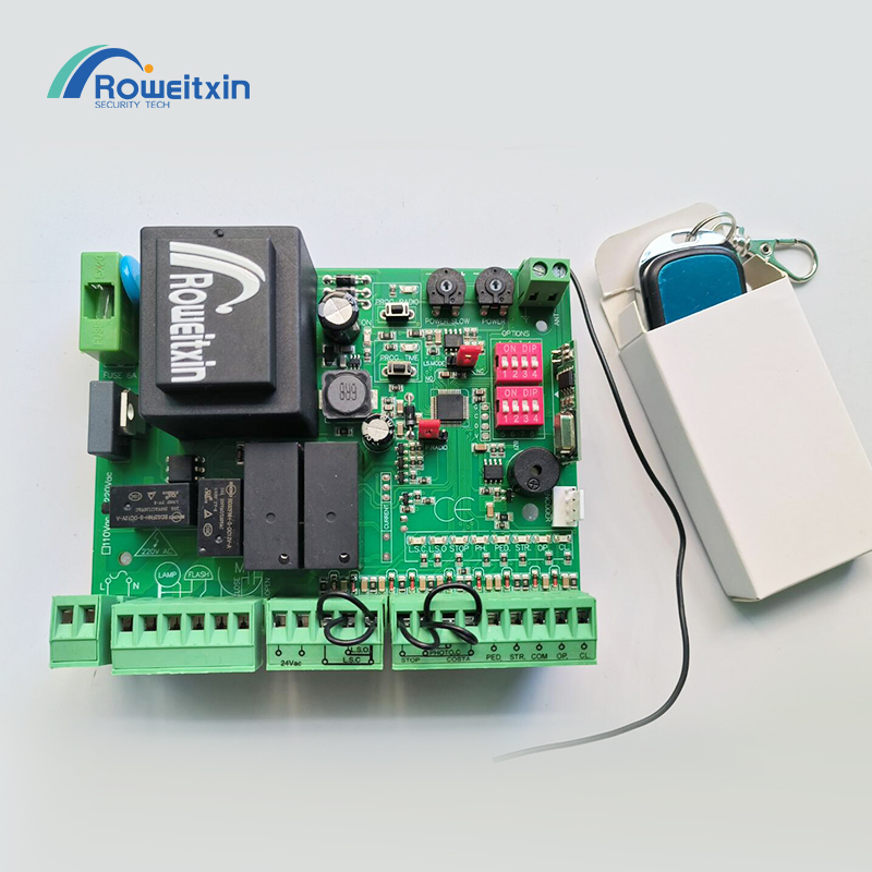 Gate motor controller circuit board universal electronic card for sliding gate opener 220v AC model 433.92Mhz