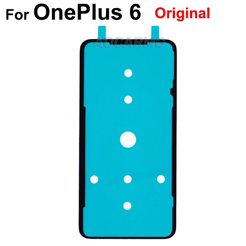 Aocarmo Achterdeur Batterij Cover Sticker Lijm Tape Voor Oneplus 6 1 + 6 Vervanging: OnePlus 6 Original