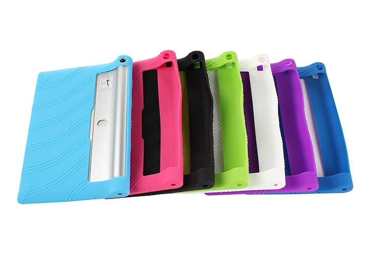 Luksus myk deksel etui til nettbrett lenovo yoga tab 2 1050 1050f 1050l 1051f 1051 10.1 silica gel beskyttende etui deksel+penn