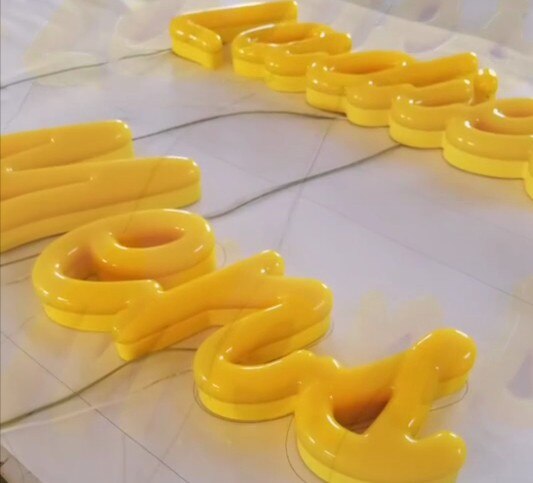 Custom 3D acrylic backlit led letters and signs