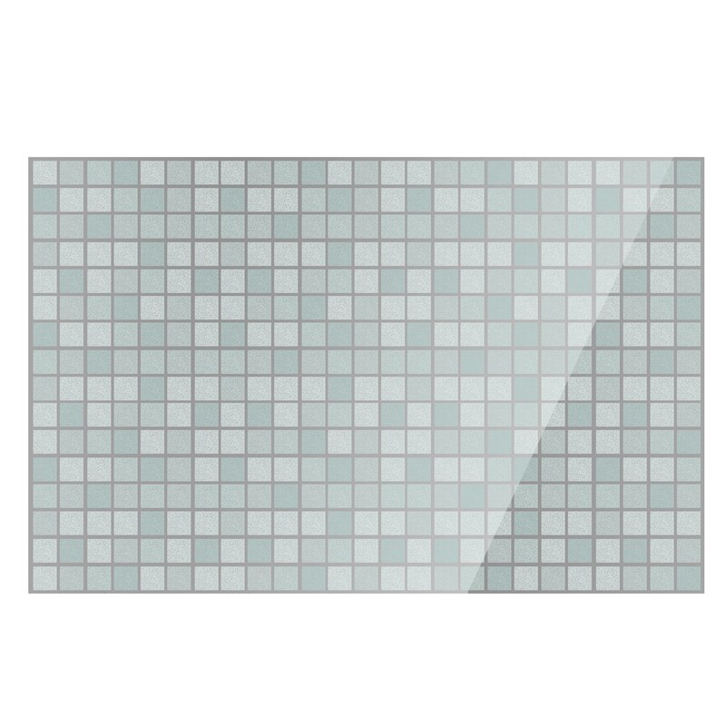 Keuken oliebestendige muurstickers 70 x 45cm aluminiumfolie hittebestendig zelfklevend behang voor keuken badkamer waterdichte stickers: Zilver