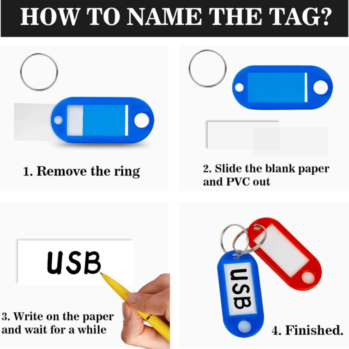 Llavero Multicolor, etiquetas de identificación, etiquetas de identificación de equipaje, etiquetas de identificación, número de Hotel, tarjeta de clasificación, llaveros, llavero en 5 colores