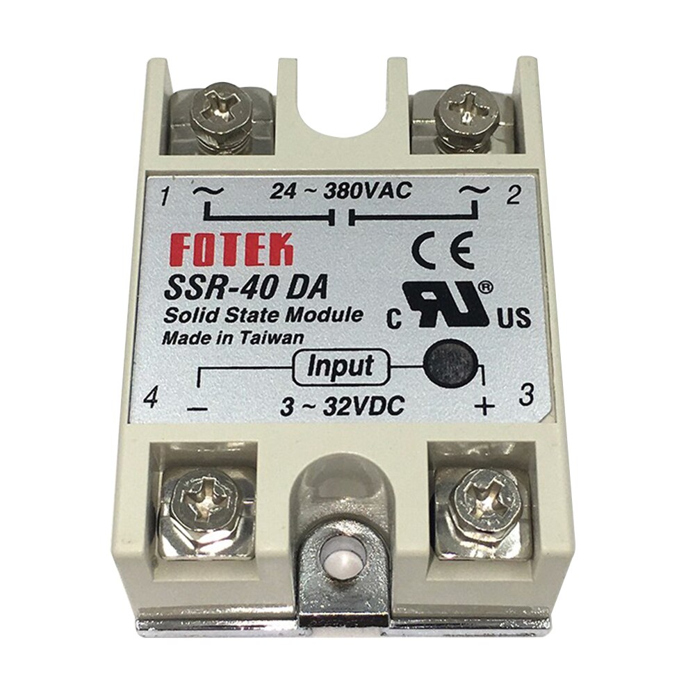 Rex -c100 fk 02- v*an intelligente temperatuurregelaar ssr-uitgang + ssr -40 da +  k-sonde thermokoppel + koellichaam
