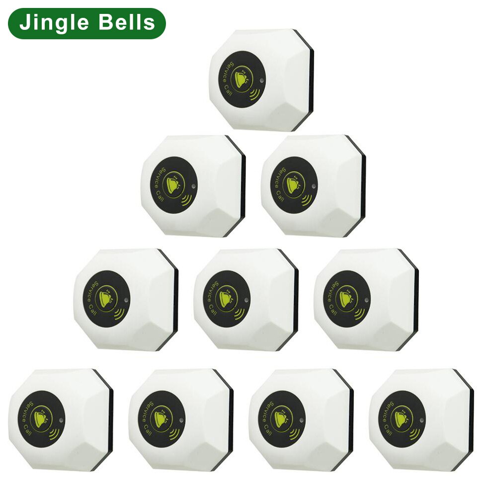 JINGLE bell – boutons d'appel pour les invités, 433mhz, 10 pièces, bouton d'appel, service café, en solde