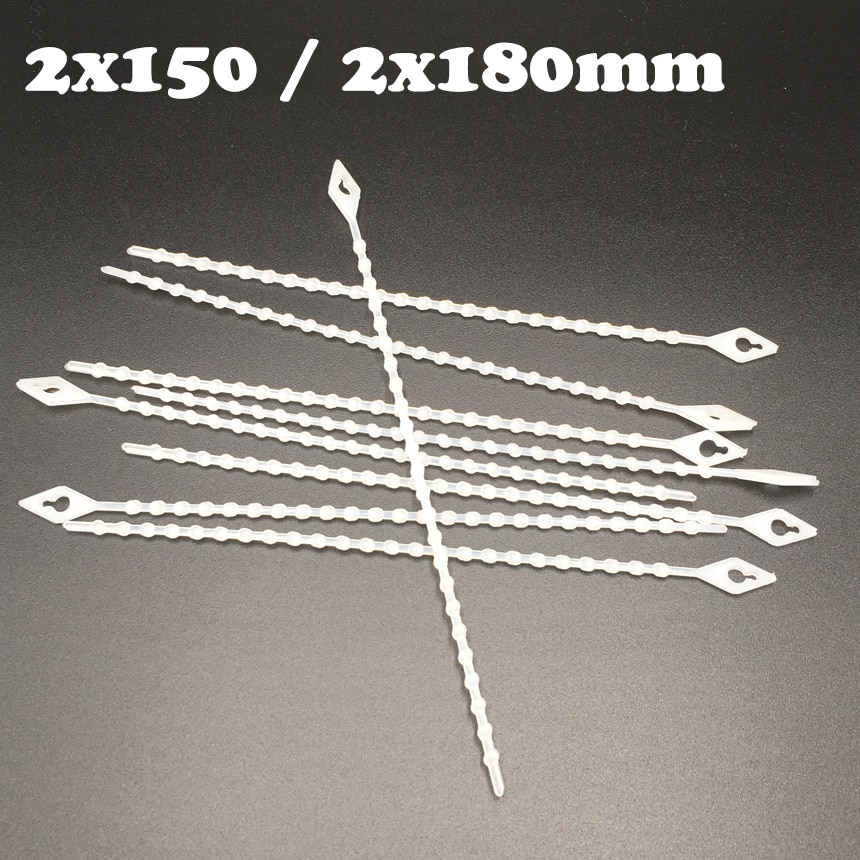 100 stks 2x150 2*150 2x180 2*180 Wit Netwerk Draad Bead Knot Bal nylon Plastic Herbruikbare Losmaakbare Zip Ties Cable Tie