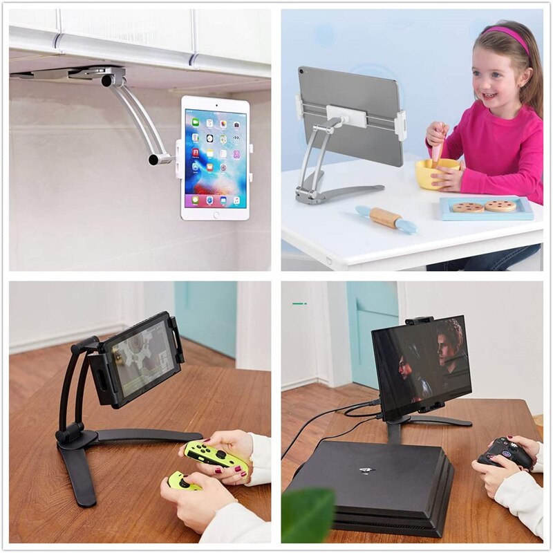 Rotating Portable Monitor Wall Desk Metal Stand Fit For Below 15.6inch monitor Tablet Mobile Phone Holders