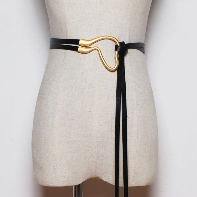 Mode Ketting Riem Voor Vrouwen Gouden Gesp Pu Solid Cinturones Para Mujer Voor Dress Luxe